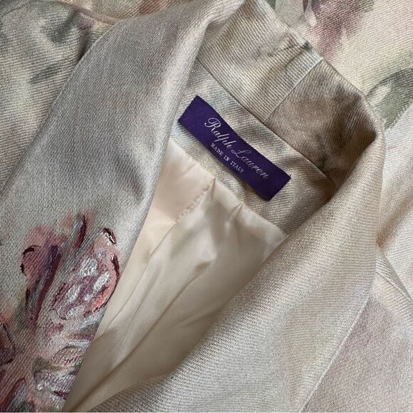 Ralph Lauren Resort 2024 Collection Nelson Handpainted Faded Floral Denim Jacket - Picture 11 of 17